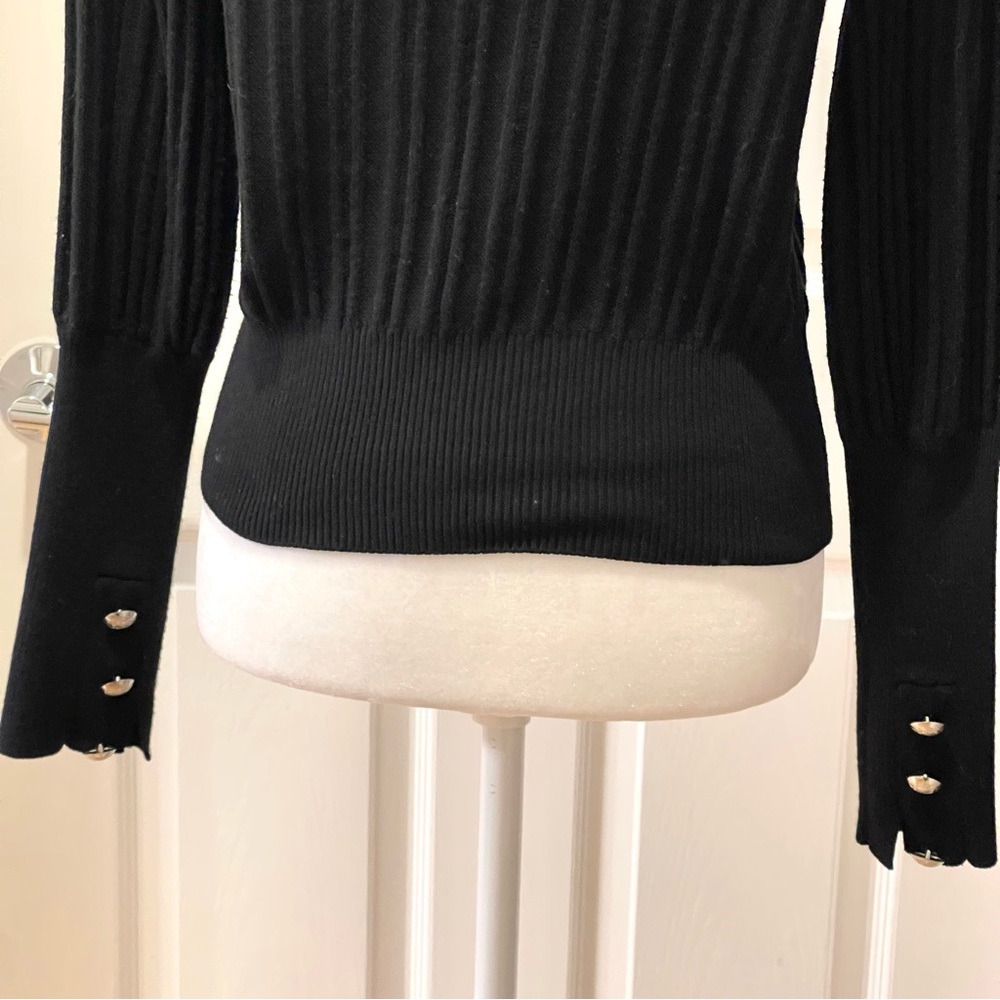 Truth by Republic Black Textured Wool Blend Pullover Sweater Size M - Picture 11 of 16
